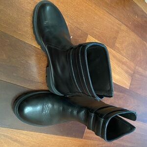 Celine Black Leather Men's Boots